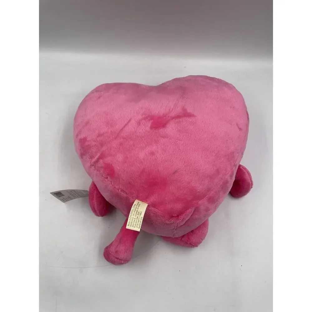 Holiday Home 9.5 Inch Pink Heart Plush NWT